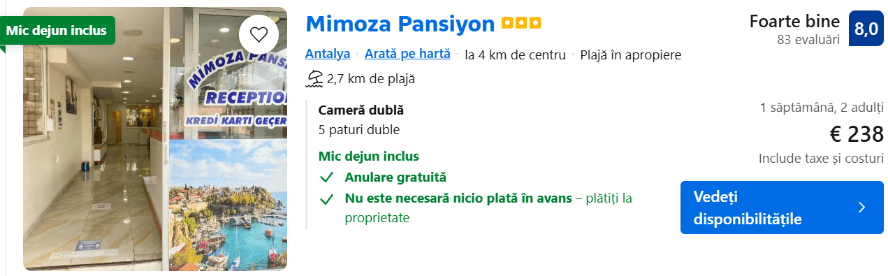 cazare antalya 18-25 septembrie 2025 www.planuridevacanta.ro