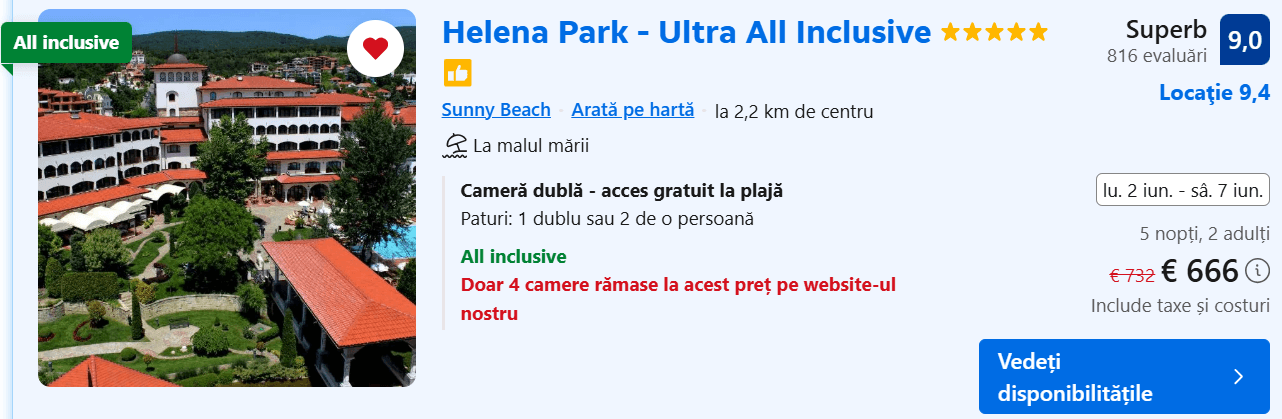 helena park ultra all inclusive bulgaria www.planuridevacanta.ro